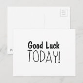 Van het "goede Geluk vandaag" de Briefkaart (Voorkant / Achterkant)