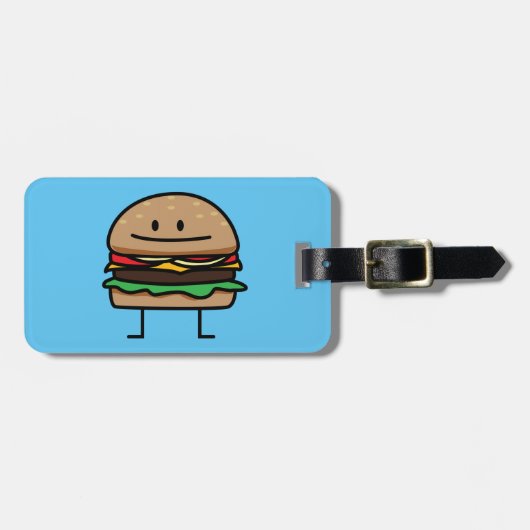 Van het het gehaktRundvlees van de Hamburger van Bagagelabel (Voorkant horizontaal)