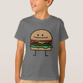 Van het het gehaktRundvlees van de Hamburger van T-shirt (Voorkant)