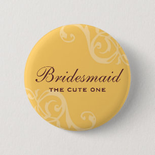 Van het het huwelijksnaamplaatje van de rol de ronde button 5,7 cm