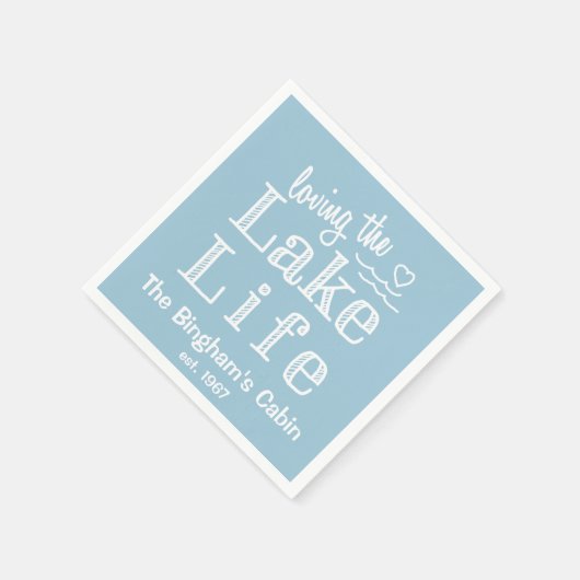 Van het Life-meer Gepersonaliseerd Servetten (Hoek)