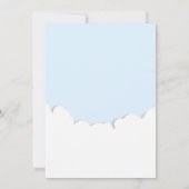 Van het Moon Rabbit Heart Boy Baby shower Kaart (Achterkant)