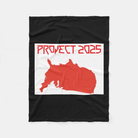 van het project 2025 fleece deken (Voorkant)