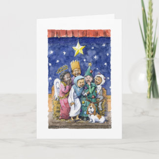 Van het "spectakel" de Kerstkaart Feestdagen Kaart