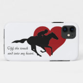 Van het spoor en in mijn hart iPhone Case (Achterkant (horizontaal))