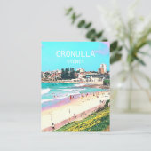 Van het strandCronulla van Sydney digitale de Briefkaart (Staand voorkant)
