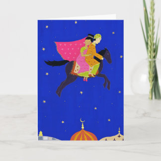Van het "verrukte Paard" het wenskaart Feestdagen Kaart