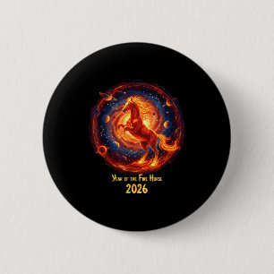 Van het Vuurpaard Chinese Maancelestial Ronde Button 5,7 Cm