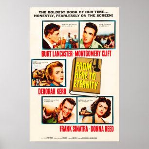 Van hier tot Eternity 1953 Film POSTER PRINT