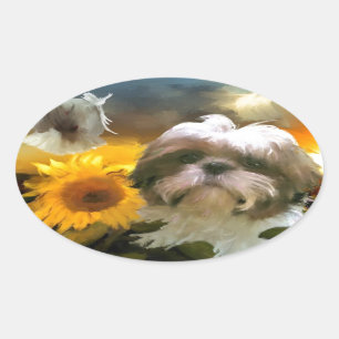 van hoop naar hoop_Painting.jpg Ovale Sticker