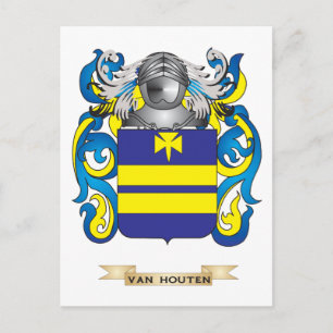 Van Houten Family Crest (wapenschild) Briefkaart