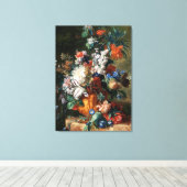 Van Huysum's Bouquet of Flowers canvas print (Insitu (Houten vloer))