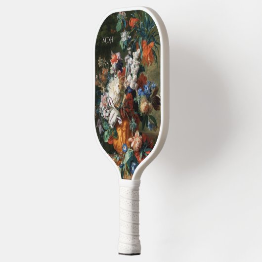 Van Huysum's Bouquet of Flowers monogram douane Pickleball Paddle (Links)