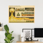 van invloed op de kernexplosie poster (Thuiskantoor)