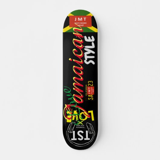 VAN JAMAICAN STYLE Skateboard, 7¾-inch deck Skateboard (Voorkant)