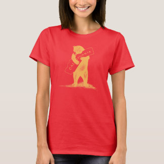 Van je Californië—Rood en Goud T-shirt