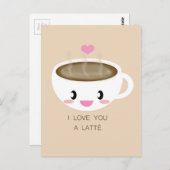 Van je houdt een Briefkaart van Latté (Voorkant / Achterkant)