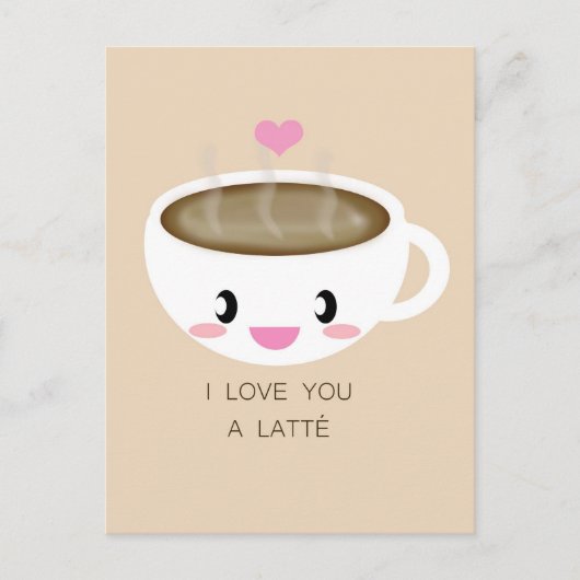 Van je houdt een Briefkaart van Latté (Voorkant)