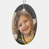 Van je mama, kerstcadeau voor mam Kerstmis Keramisch Ornament (Links)