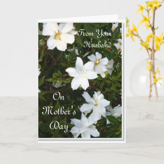 Van je man, op Moederdag Kaart (Gele Bloem)