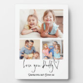 Van je vader 3 Foto's Script Name White Fotoplaat (voorkant)