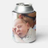 Van jou hou je papa script Aangepaste foto's dag Blikjeskoeler (Blikje Achterkant)