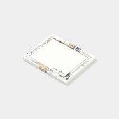 VAN JOUW NAAM | Gouden en zwarte penseelstreken Post-it® Notes (Schuin)