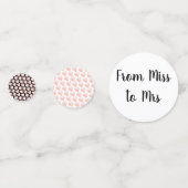 Van juffrouw naar mevrouw Black and White Bridal S Confetti (Voorkanten)