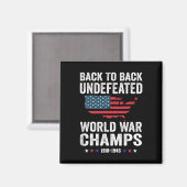 Van juli - Back to Back ongeslagen World War Champ Magneet (Voorkant / Achterkant)