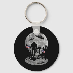 Van Juli Bigfoot Alien Ufo Grappige Patriottische Sleutelhanger