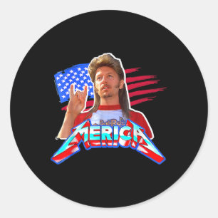 van juli merica grappig met naam joe lover f ronde sticker