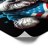 Van juli Patriottische Havanese Hond US vlag Poster (Hoek)