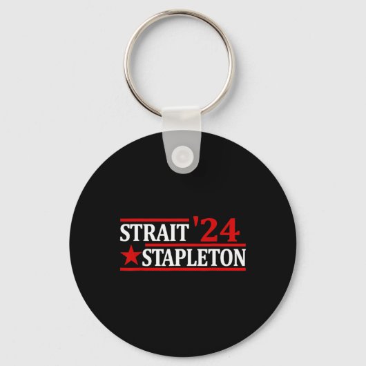 Van juli Stapleton Straat Amerikaans Patriottisch Sleutelhanger (Voorkant)