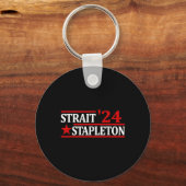 Van juli Stapleton Straat Amerikaans Patriottisch Sleutelhanger (Voorkant)