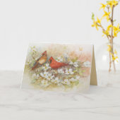 'Van kardinalen "het wenskaart van de n- Kaart (Gele Bloem)