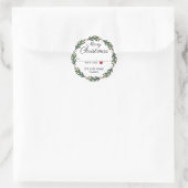 Van Kerst stickers Groene en Rode krans (Tas)