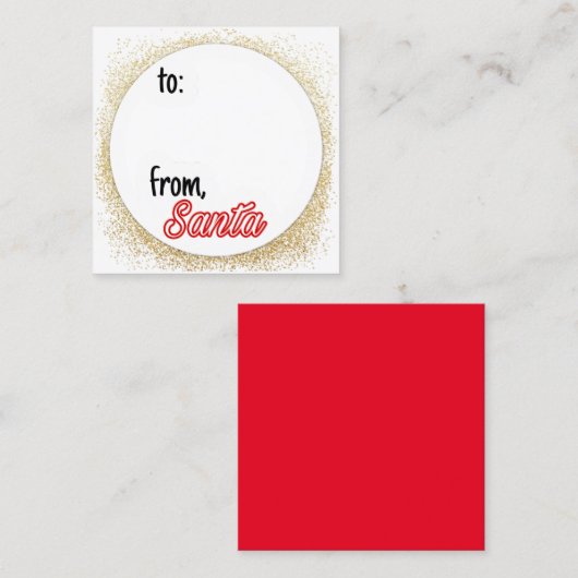 Van kerstcadeautjes Labels (Voorkant / Achterkant)