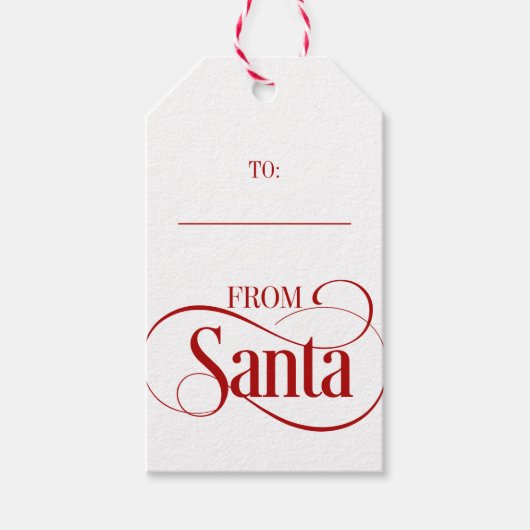 Van kerstfeestcadeauLabels uit Santa Claus Cadeaulabel (Voorkant)