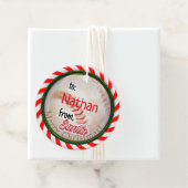 Van Kerstmis Honkbal Bedankjes Labels (In situ)