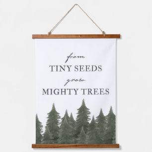 Van kleine zaden kweek mighty Trees Woodland Nurse Hangend Wandkleed