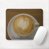 Van koffie met Love Mousepad Muismat (Met muis)