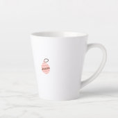 Van Leven Meisje Roze Van Kerstboom Latte Mok (Rechts)