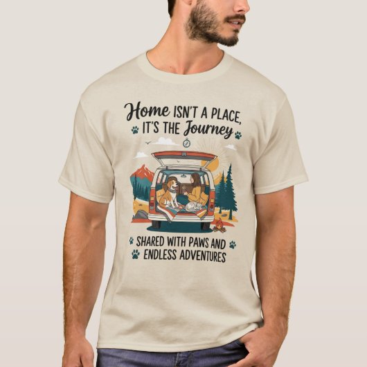 Van Life Adventure Paws T-Shirt (Devant)