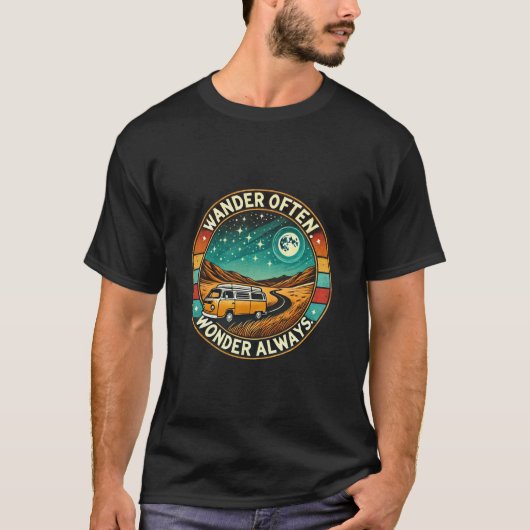 "Van Life Adventure T-Shirt - Explorez le monde (Devant)