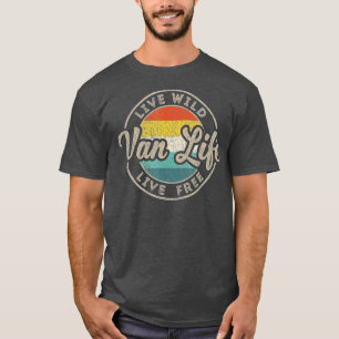 Van Life Clothing Retro Van Dwellers Vanli T-shirt