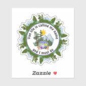 VAN LIFE NOEMT MIJN NAAM Custom Camping Sticker (Vel)