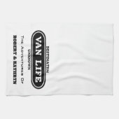 "Van Life" Serviette personnalisée de cuisine (Horizontal)