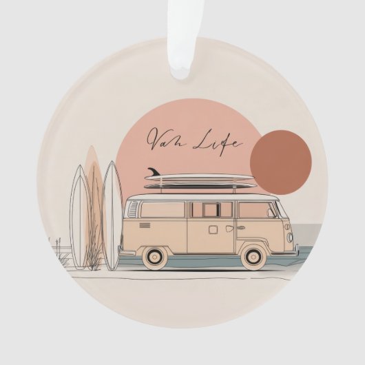 Van Life Surf Van – Retro Beach Camper Aesthetic  (devant)