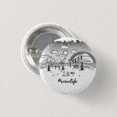 Van Life #vanlife leuke zomer buitenshuis avontuur Ronde Button 3,2 Cm (Voorkant /achterkant)