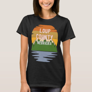 Van Loup County Nebraska Sunset T-shirt